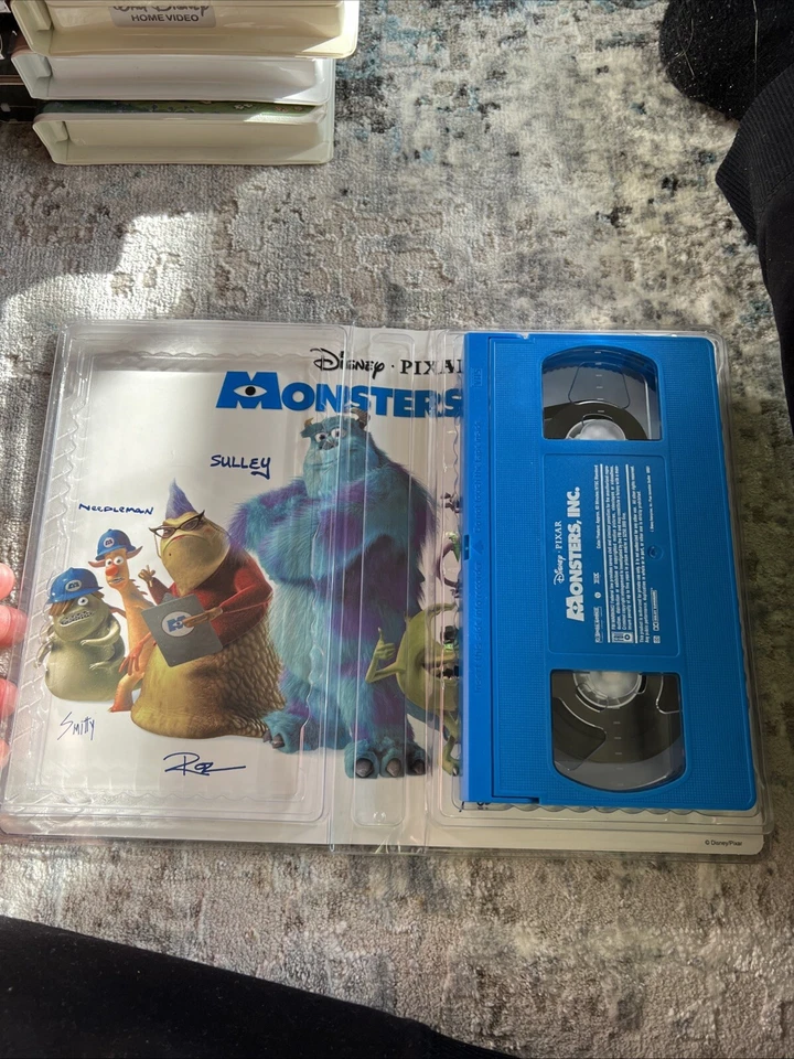 Monsters Inc Disney Pixar VHS Clamshell Blue Tape Special Edition Movie🔥 - Image 3 of 3