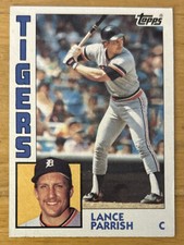 1984 Topps Lance Parrish Baseball Card #640 Tigers Catcher Low-Grade O/C
