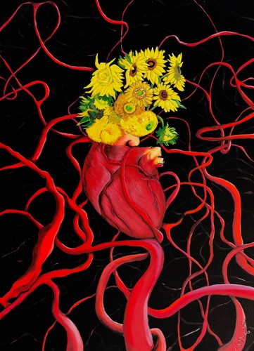 I love Van Gogh - Acrilico su tela 50X70, Gaetano Villegiante - Foto 1 di 5