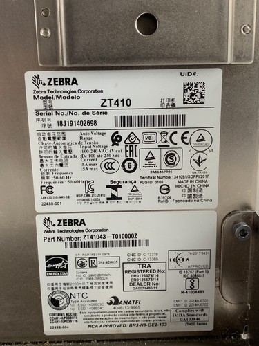 Zebra ZT410 Industrial Printer USB Parts and Repair Bad Printhead Holder - 第 11/14 張圖片