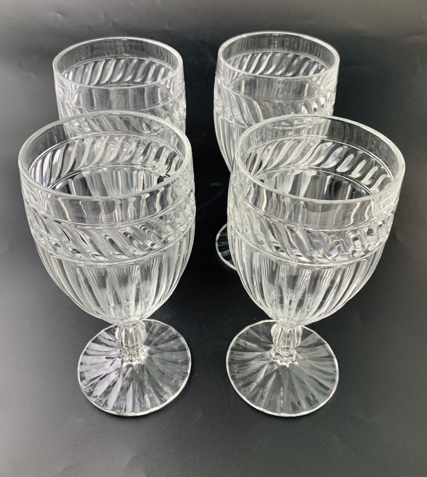 Mikasa Crystal Italian countryside Ice Tea / Water Drinking Glasses set ...