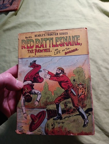 1909 -RED RATTLESNAKE,Pawnee-Capt, Carleton- Beadles Frontier #63 dime novel - Picture 7 of 9
