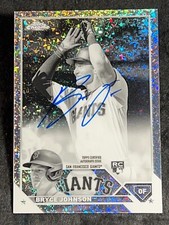 2023 Topps Chrome MINI DIAMOND REFRACTOR ROOKIE AUTO Bryce Johnson SSP, item 1