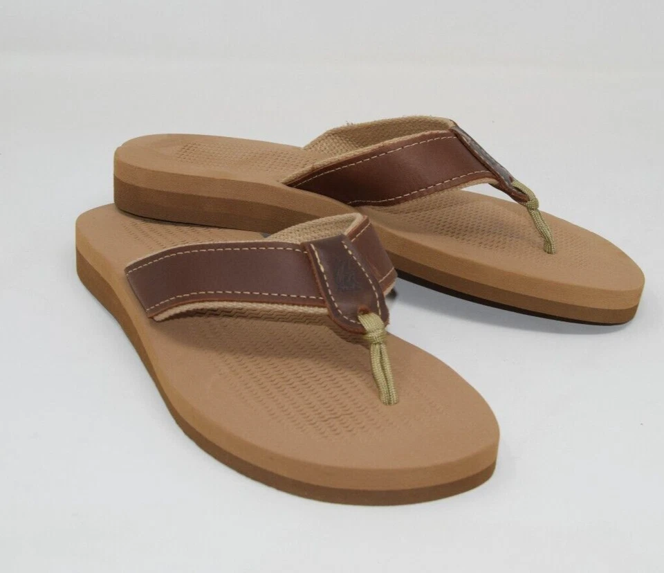 Chanclas clásicas originales OCEAN RIDER para hombre NUEVAS hechas en EE. UU. cuero Foto 4 de 4