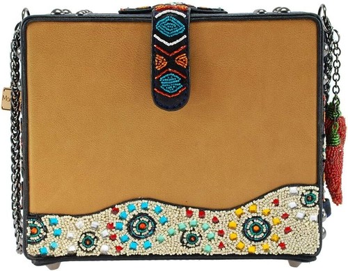 Mary Frances Adobe House Pueblo Multi Black Purse Beaded Bag Novelty Handbag NEW - Picture 2 of 5
