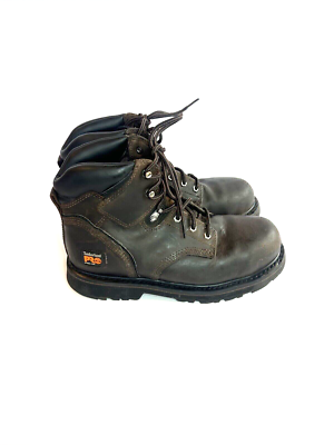 Timberland PRO Work Boots‎ Mens 12M Brown Steel Toe Leather 33034 EH Safety EUC Timberland PRO 33034 PIT BOSS 6 main image 3