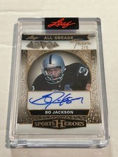 2025 LEAF SPORTS HEROES BO JACKSON 2/5 ALL DECADE TEAM RAIDERS SSP ENCASED 