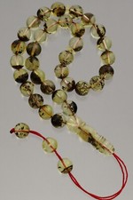 Islamic 33 Round Shape Prayer Beads Genuine BALTIC AMBER TASBIH 15.4g 210526-6