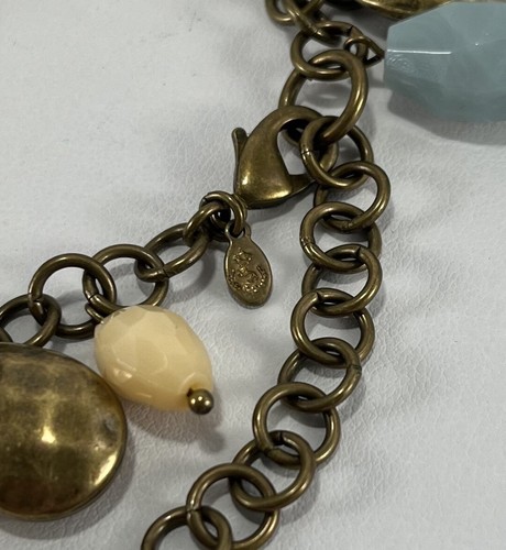Premier Designs Jewelry Boca Bracelet ~ Adjustable 7" to 9" - Bangle Bead Brass - Picture 2 of 4