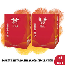 2x Itsuki Kenko Red Pepper  Herbal Foot Pads Patch Detoxifying Free Shipping