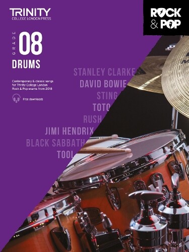 Trinity College London Rock & Pop 2018 Drums Grade 8 (sheet Music)