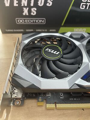 MSI Gaming GeForce GTX 1660 VENTUS XS 6G OC - Open Box 📦 Tested 100% Working! MSI Gaming GeForce GTX 1660 VENTUS XS 6G OC - Open Box 📦 Tested 100% Working!