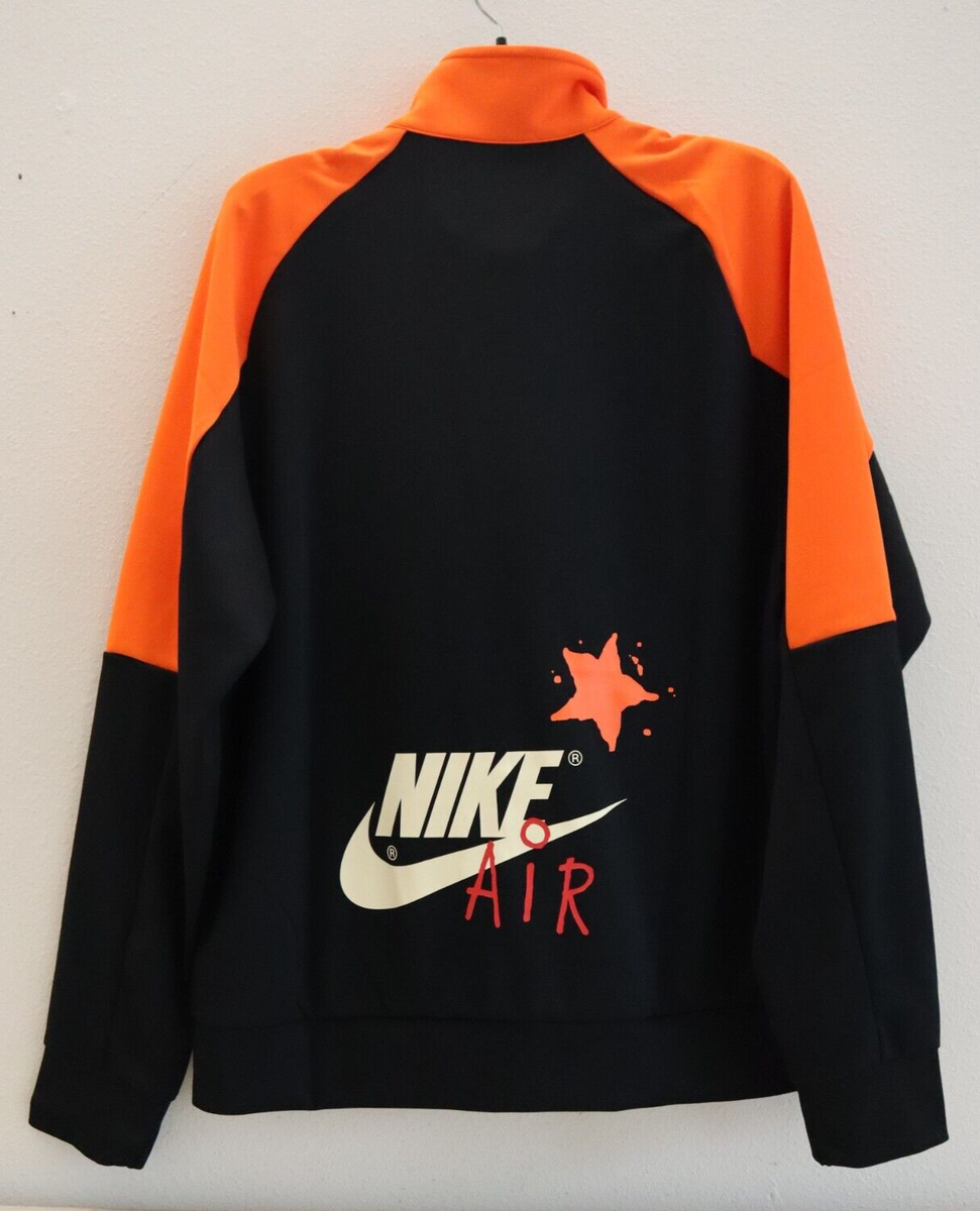 Nike DZ3074 010 Men Sz L Black/Orange Peace Love Nike DZ3074 010 Men Sz L Black/Orange Peace Love