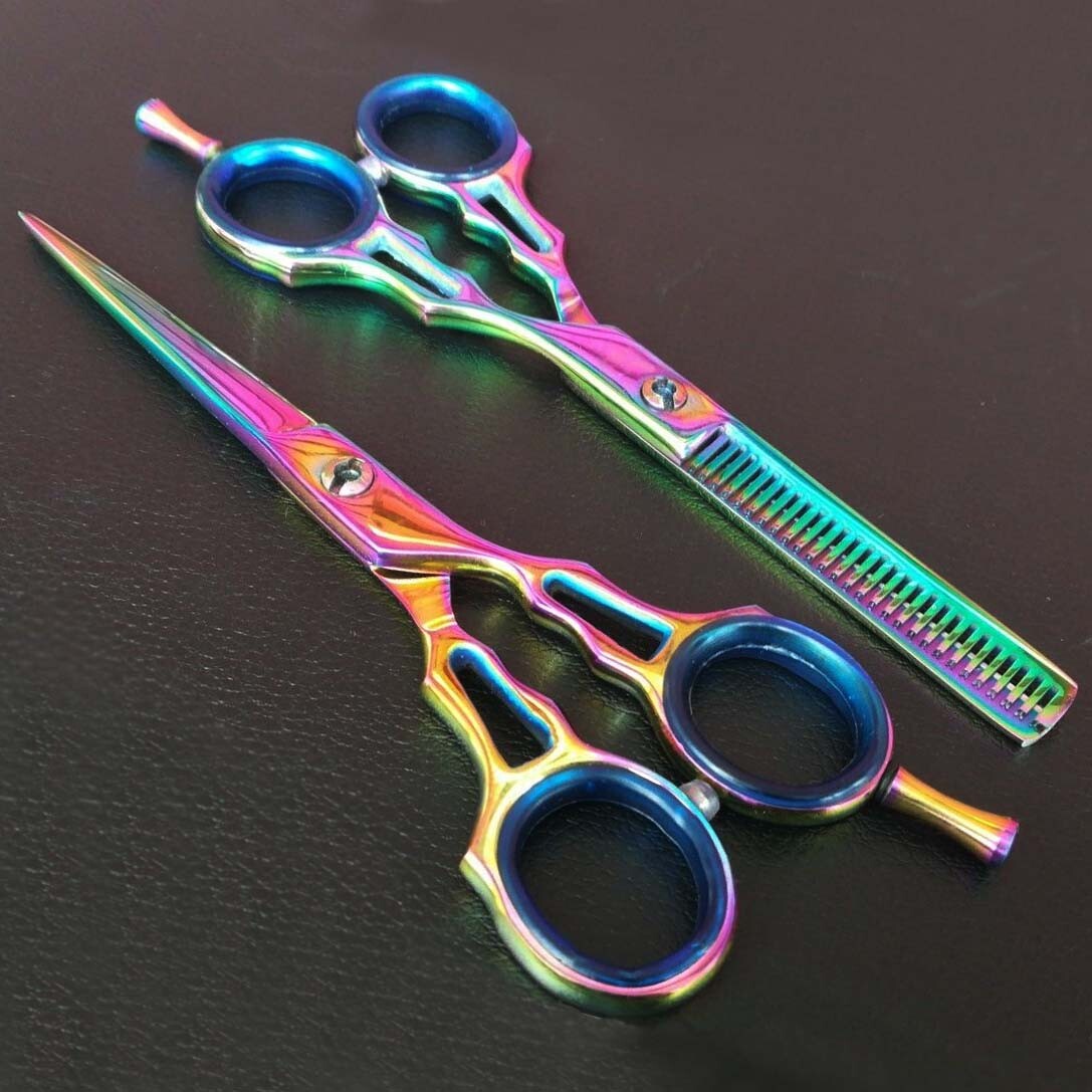 Tijeras peluqueria profesional juego filo de navaja entresacar tijeras 5.5"