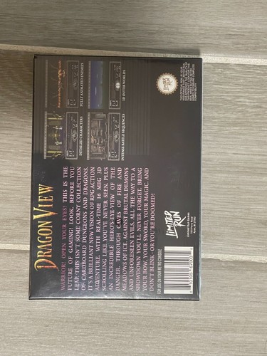 Limited Run Games DRAGON VIEW (SNES) - Picture 2 of 3