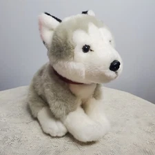 FAO F.A.O. Schwarz Siberian Husky Puppy Dog Plush 2018 Stuffed Animal Toy 14 x 9