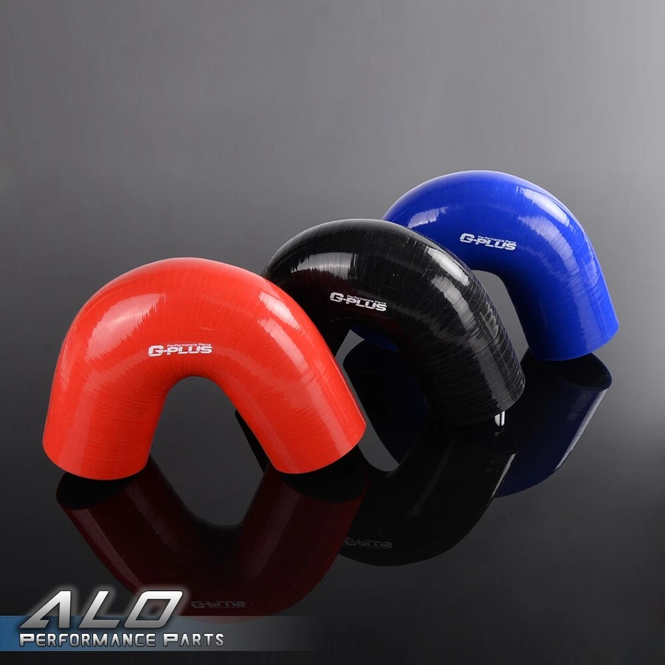 Ajuste para manguera de 3 3/4" a 3 3/4" 95 mm 135?? Tubo acoplador de codo de silicona turbo rojo Foto 4 de 4