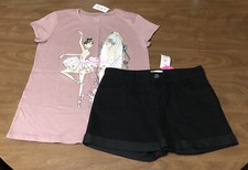 NEW Girls Children's Place Shorts Outfit Size 10 Shorts Size 10/12 Top