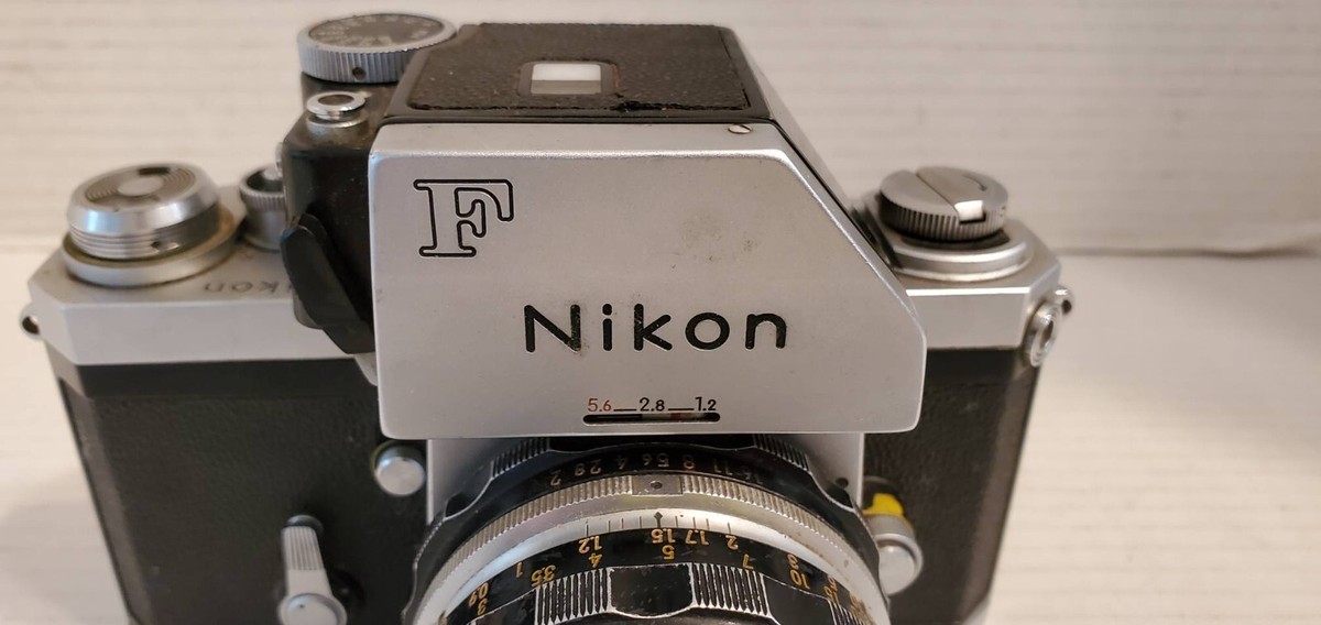 Nikon F 35mm Camera 7100173 + Nikkor H Auto * 1.2 1-50mm Hi Speed