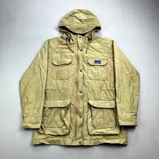 Penfield Parka Jacket Womens Medium Tan Madewell Kasson Hood 60/40 Flannel Lined