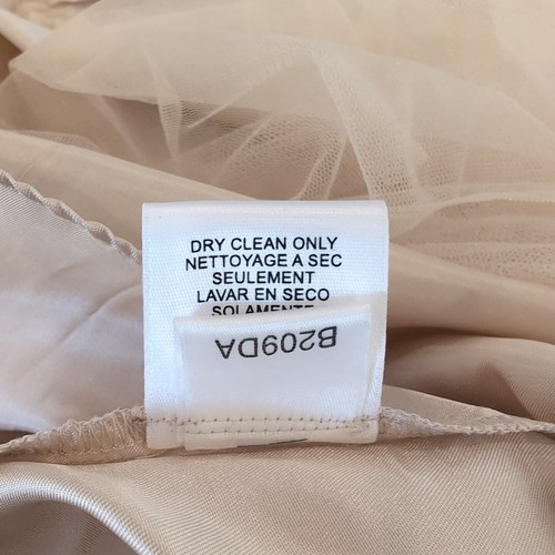 BCBG Maxazria Strapless Off White 100% Silk Layered Dress Size 0 - Picture 11 of 11