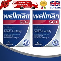 Vitabiotics Wellman 50+ Advanced Vitamin and Mineral 30 Tablets Pack of 2