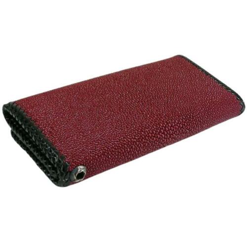 Red Stingray Skin Biker Wallet - Picture 3 of 6