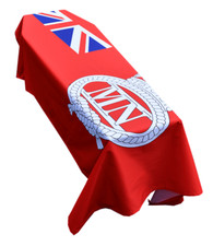 Merchant Navy Red Ensign with Crest Coffin Drape - Premium Quality & Made in UK