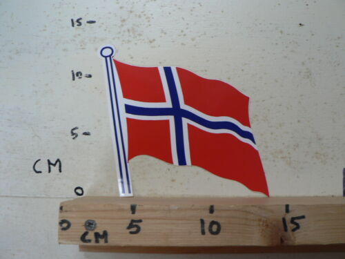 STICKER,DECAL BIG FLAG NORWAY NOORWEGEN VLAG - Afbeelding 1 van 1