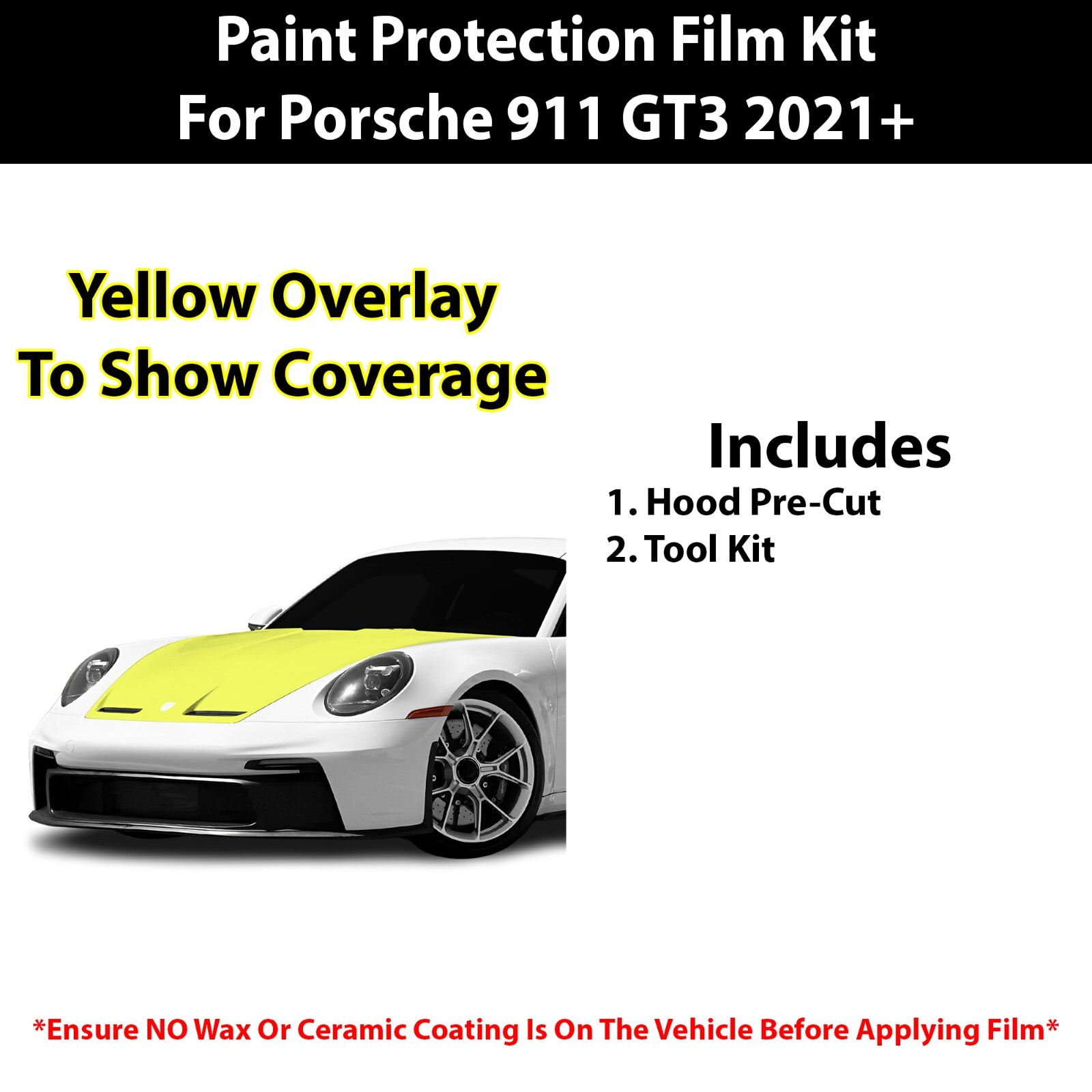 Porsche 911 GT3 2021-2025 Paint protection films Set