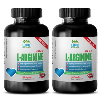 Increased Muscle Mass Capsules - L-Arginine 500mg - Nitric Oxide Powder 2B