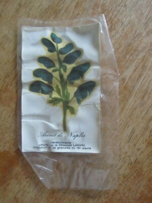 ALTES SCHOKOLADEN-DECAL LANVIN MIT VERPACKUNG ACONIT AUS NEAPEL