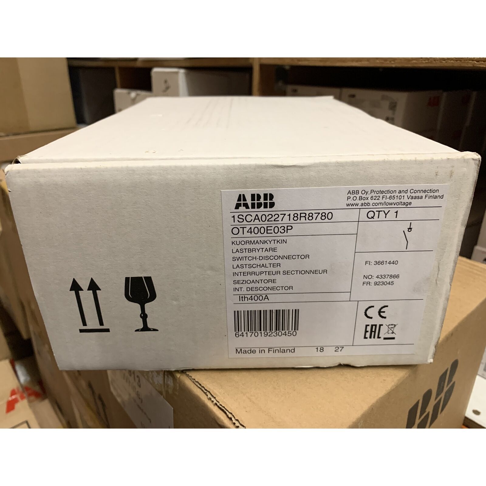 1PC ABB OT400E03P Isolation switch OT400E03P New Expedited Shipping