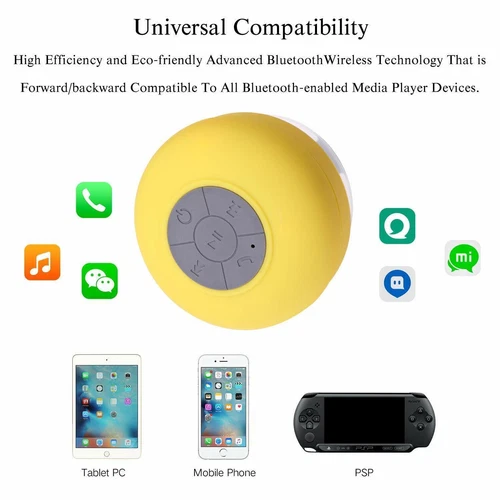 Bluetooth Wireless Speaker Waterproof Shower Wireless Resistant Portable Mic - Picture 22 of 59