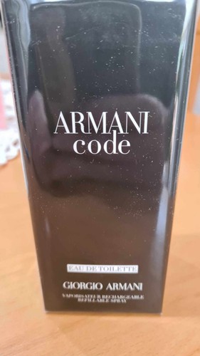 Armani Code Homme Eau de Toilette Spray Herren nachfüllbar 125ml OVP in folie