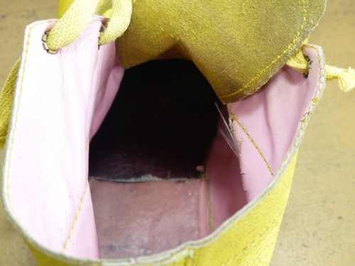 1940-50s Leather Clown Shoes custom made 1-of-a-kind 14" long women's size 8 - Picture 9 of 21