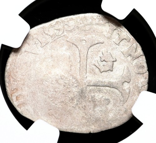 American Colonies. Billon 15 Deniers, Lis C/S, Edict of 1640, NGC VF25, C/S: XF - Picture 2 of 4
