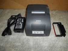 Nice Epson TM-U220B Receipt Printer with new Power Supply Ethernet M188B