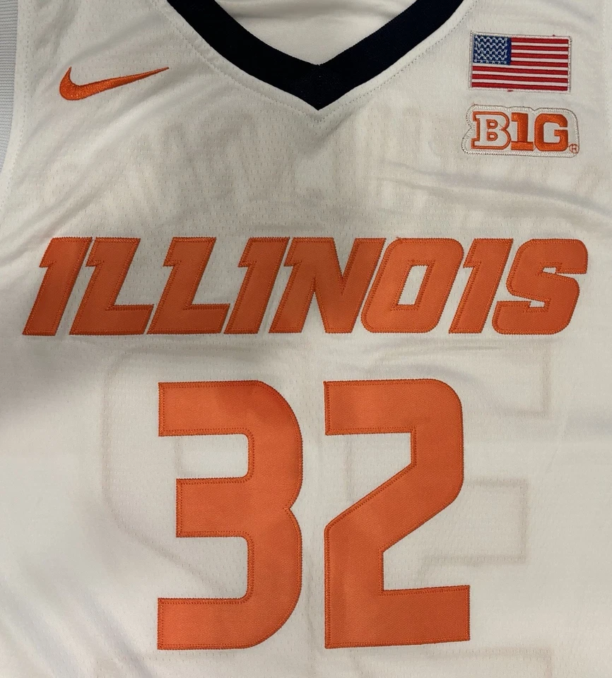 Kasparas Jakucionis Autographed/Signed Illinois Fighting Jersey Exact Proof Heat - Image 4 of 4