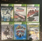 XBOX 360 6 GAME LOT PORTAL 2, NEED FOR SPEED RIVALS AND MOST WANTED, AND 3 MORE!