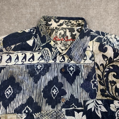 Robert Graham Camicia Gallow Uomo 4XL Multicolore Bottoni Manica Lunga - Foto 3 di 13