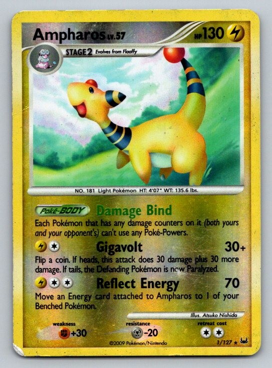 Ampharos Platinum 1/127 DMG Reverse Holo