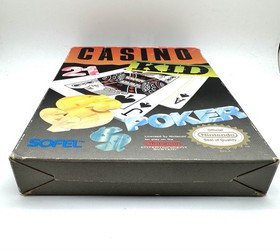 Casino Kid (Nintendo NES 1989) Authentic Tested Game + Original Box + Slipcover