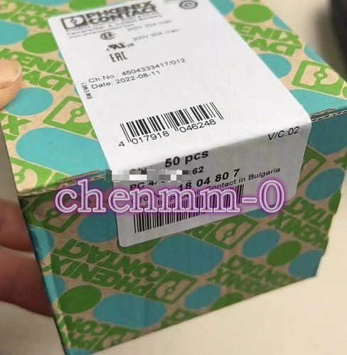 50pcs/box NEW phoenixcontact 1804807 PC4/3-G-7.62 Connector