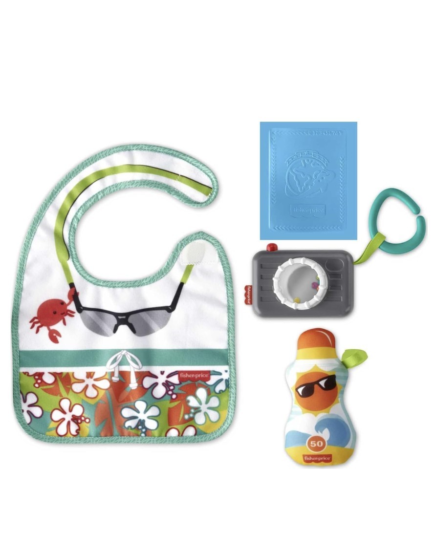Jouet d'éveil bébé Fisher-Price coffret cadeau mini touriste multicolore 4 pièces