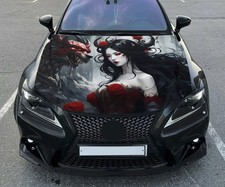 Wolf And Girl Car Hood Wrap Vinyl Decal Full Color Graphics Sticker Wolf And Girl Car Hood Wrap Vinyl Decal Full Color Graphics Sticker