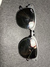 Ray-Ban Clubmaster Metal Matte Black Sunglasses - RB3716 186/R5 51-21-145 Italy