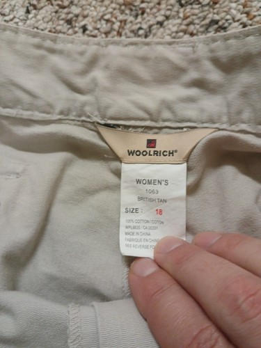 Vintage Women's Woolrich Khakis (18) British Tan Zip Closure. NWT - Picture 7 of 11