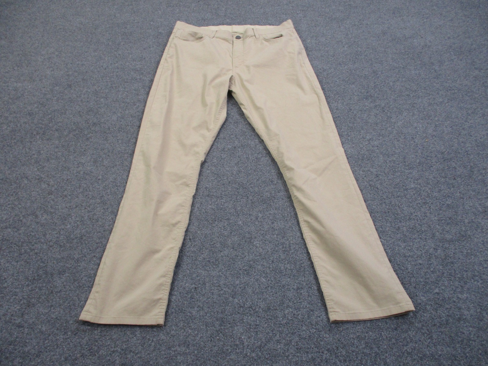 Faherty Pants Mens 33 X 32 Beige Chino Khaki Straight Leg Stretch Casual Preppy