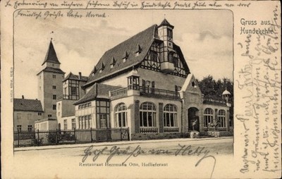 Ak Berlin Wilmersdorf Grunewald, Hundekehle, Restaurant Herrmann Otto - 4882083